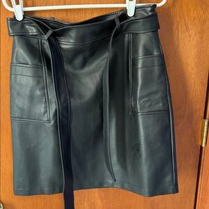 Black Leather Skirt